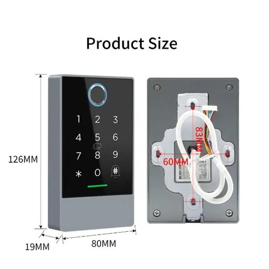 Recognition Door Lock Access Control Systems OEM Accept Color Black Model NO. N1 Origin Fujian Warranty 12 Months Trademark - Image 5
