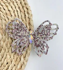 Customizable Multi-Color Rhinestone Butterfly Shoe Accessories Sparkling Footwear Decoration - Image 4