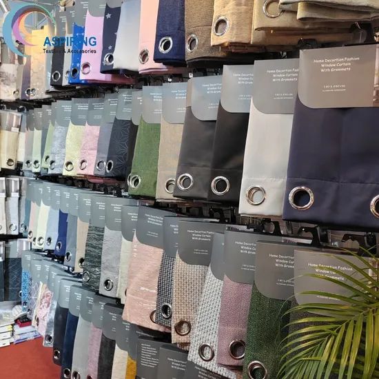 Linen Fabric Curtains MOQ 500PCS Shading 0.8 Sample Free Technics Woven Trademark HZ-ATA Style Embroidered Material - Image 6