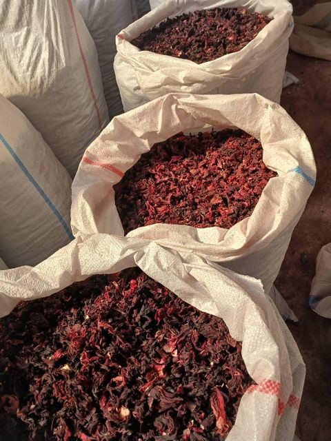 Dried Hibiscus Flowers (Hibiscus sabdariffa) Whole dried calyces (flower petals) Max Moisture: 5% Purity: 99% Max With Full Shape Petals Flowers $2,200 - Image 2