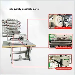 Professional 50 Needle Multi Needle Sewing Machine for Dress Embroidery - Image 5