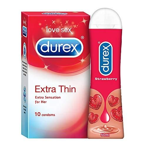 Durex Play Feel Lubricant - Water-Based Lubricant for Pleasant Lubrication, Gentle & pH Friendly - 2 x 100 ml - Image 1