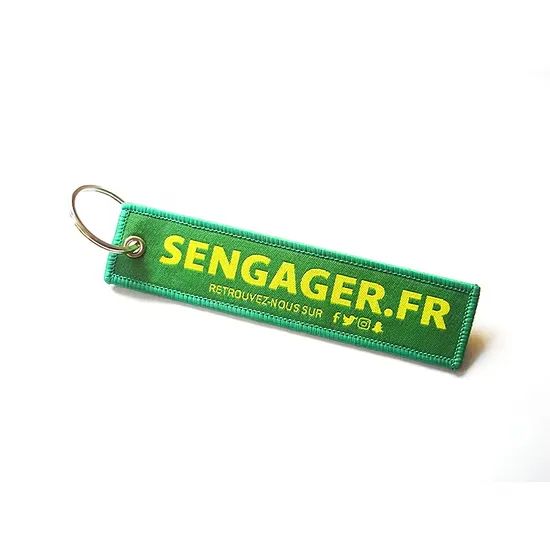 Custom Tag Anime Embroidery Key Chain Wrist Lanyard Car Keychain Woven Embroidered Marker Keychain - Image 5