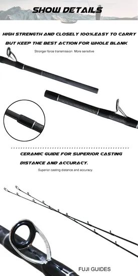 1.8m 2PCS Im8 Carbon Baitcasting Fishing Rods Moo 200 Line Class 3-7kg Sample Could Supply Production Capacity 50000 PCS / Month - Image 2