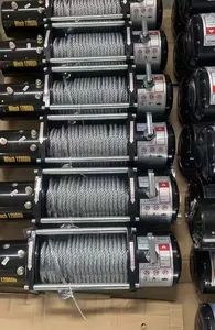 Compact 12V Electric Winch: Heavy-Duty Performance with Synthetic Rope - Image 2