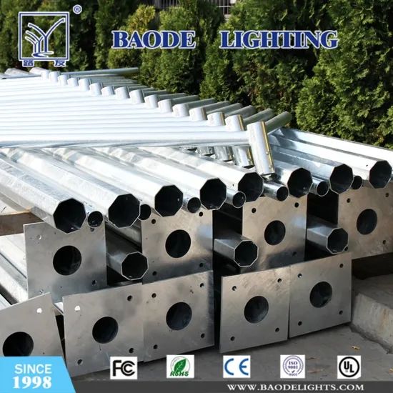Street Light Poles (DG-12) Type Round Material Steel Trademark Baode Model NO. (DG-12) HS Code 7308900000 Shaft Shape - Image 2