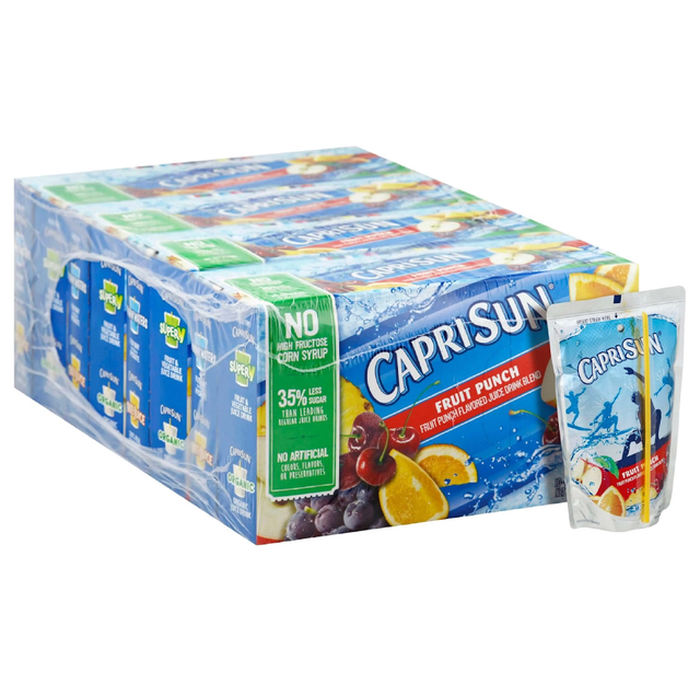 Trusted Family Favorite Beverages – Buy Capri Sun Variety Pack Berry Juice, Apple Juice & Fruit Punch 40 Drink Pouches - Image 2