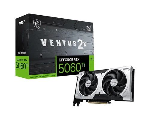 NEW MSI GeForce RTX 5060 Ti Ventus 2X 8GB GDDR7 PCI Express Graphics Card GPU - Image 3