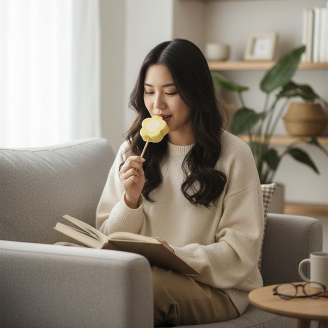 Blossom Ice Cream Bar - Mango Weight (kg) 0.1 kg Shelf Life 24 Months Place of Origin Taiwan Packaging 100 pcs/styrofoam - Image 3