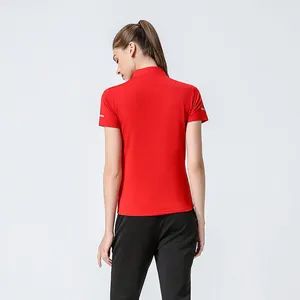 Half Zipper Stand Collar Sports Running Track and Field Single Polo Top - Image 5