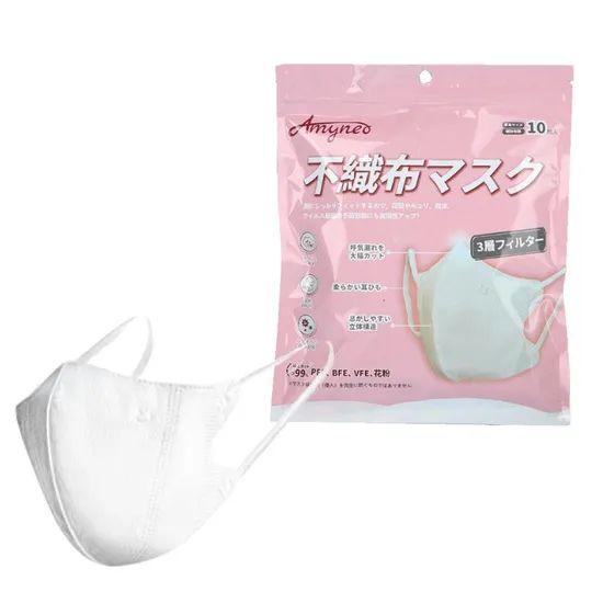 Personalized Logo Dust Mask: Three Layers of Breathable Protection - Image 5