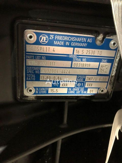ZF Ecosplit 4 16 S 2530 + PTO gearbox for MAN TGS truck Pricing Net Plus Vat Mileage Approx. 200 Km Manufacturer ZF Ecosplit - Image 3