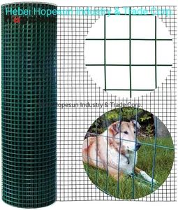 Welded Mesh Green PVC Coated 1Y ISO9001 HOPESUN China 4000RollsWk - Image 5