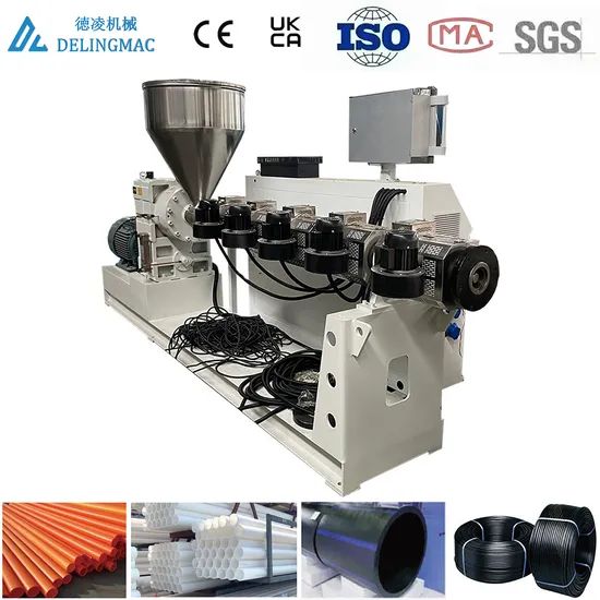 Plastic Extruder PVC Drainage Pipe Threading Pipe Production Extrusion Line - Image 1