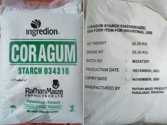 Coragum Maize Corn Starch 034310 PH Range 4.5 To 5.5 Minimum Moisture Percentage 10% Maximum Moisture Percentage 65% Certification PSFTA Certificate Issued By - Image 1