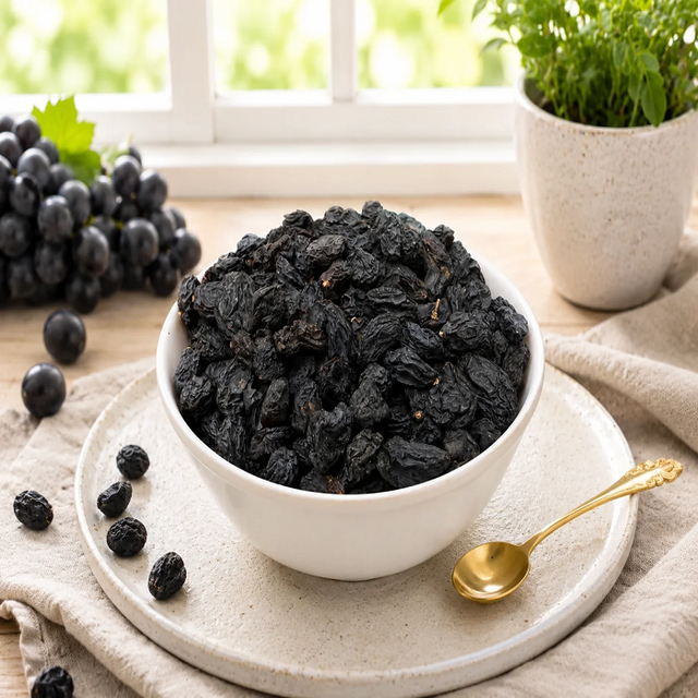 Paras Organic Unpolished Black Raisins 100% Pure Packaged Dry Storage Natural Dried Fruit for Bakery Confectionery - Image 1