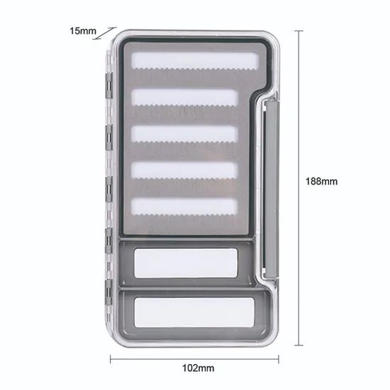 Outdoor Multifunctional Plastic Fly Fishing Tackle Boxes for Lures Hooks Storage - Image 2