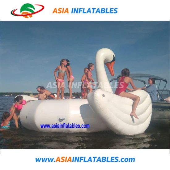 Water Towable Inflatable Sports Equipment, Giant Swan Water Trampoline - Image 1