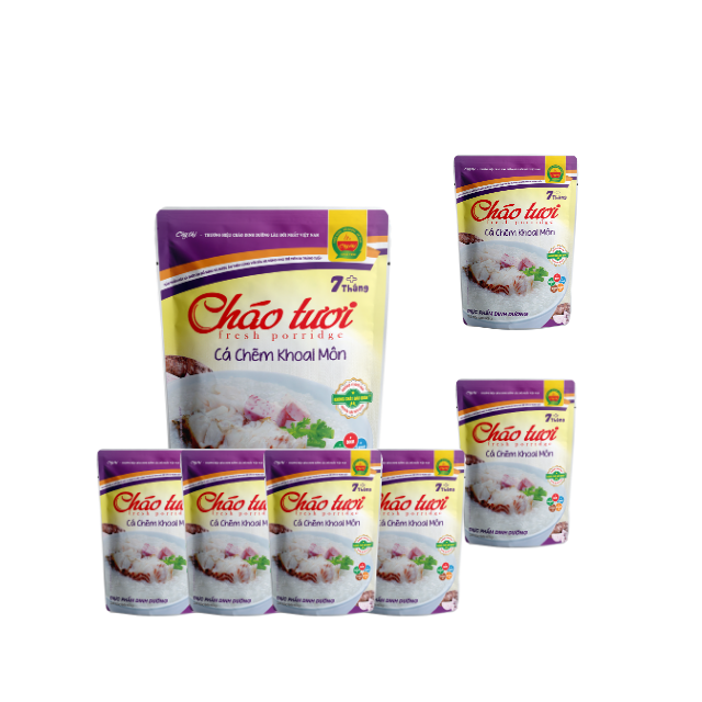 240g Seabass & Taro fresh porridge healthy food mre baby food 30ps made in Vietnam nutritious food ISO HACCP FSSC BRC VIETGAP - Image 1