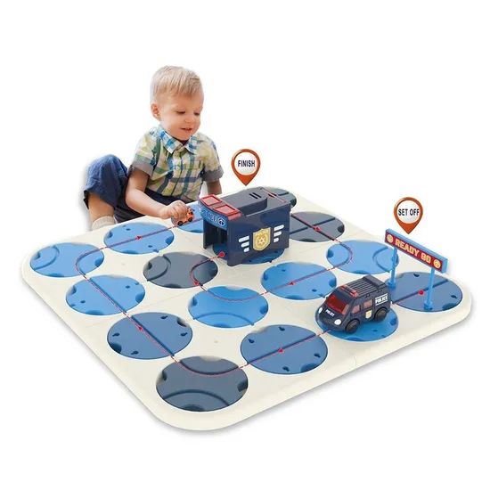 Amazon Educational Sound Light Slot Set Electric Car 34PCS DIY Track Maze Toys - Image 6