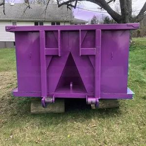 Customized Waste Recycling Rolloff Containers Hook Lift Bin Screw Other Condition New Usage Waste Treating Packing Outer Packing - Image 6