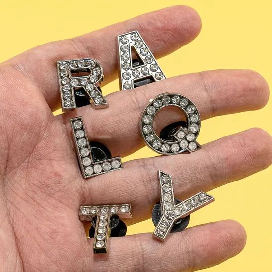 Wholesale New Arrival Custom Metal Bling Letters Shoe Decorations - Image 3