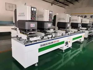140mm Height Double Head Seamless Welding Machine for Vinyl PVC UPVC Window and Door Profile Making - Image 2