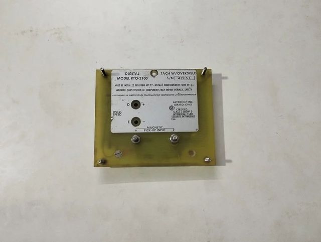 Altronic Pto-2100 Digital Tachometer S/N: 4265i Make: Altronic Model No: Pto-2100 Serial Number 4265i Manufacturer - Image 1