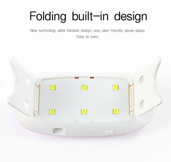 Sun Mini UV/LED Nail Dryer Power 6W MOQ 100PCS LED Qty 6PCS Trademark SD Origin China Model NO. SD0240 Power Supply USB Material - Image 5