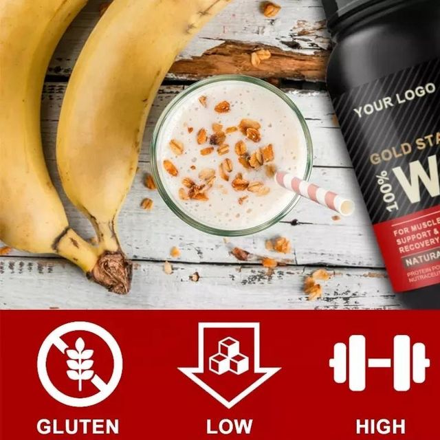 Private Label Strawberry 5LB Sport Nutrition Supplement Whey Protein Isolate Powder 100% Whey Protein Powder - Image 3