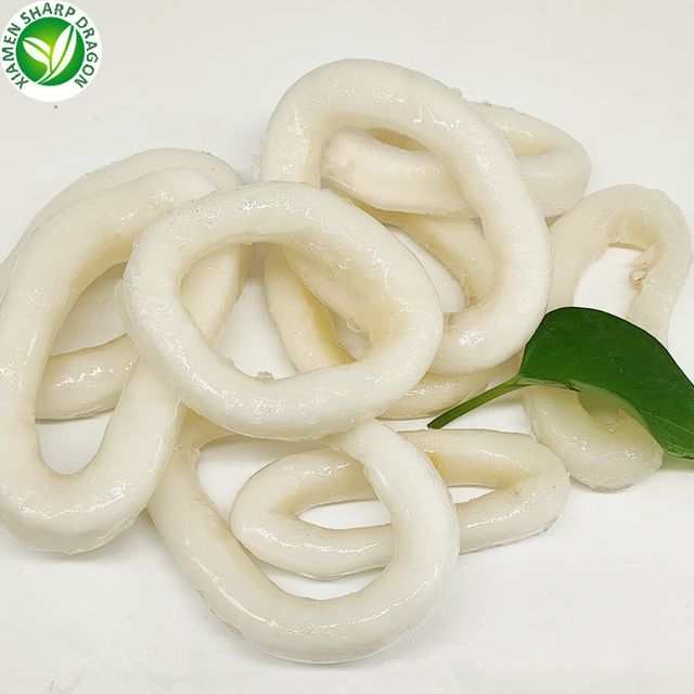 Frozen Fresh Raw Squid Calamari Ring skin on 3-8cm Pacific West White bbq IQF Sea Food Sotong Bulk Packaging for online sale - Image 4