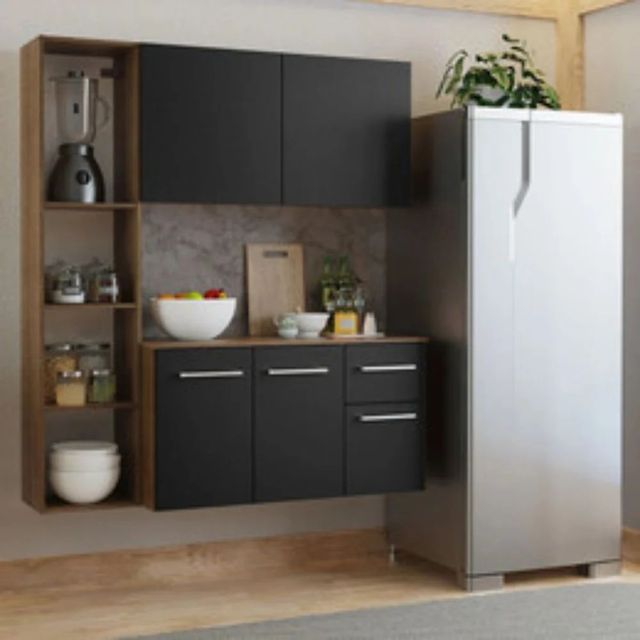 Modern Modular Kitchen Material Metal Appearance Modern Durability Durable Flexibility Flexible Kitchen Design U-Shape Privacy Feature - Image 2