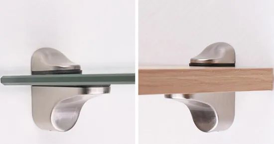 Woodfloating Glass Shelf Brackets Easy to Install Shelf Wall Brackets - Image 5