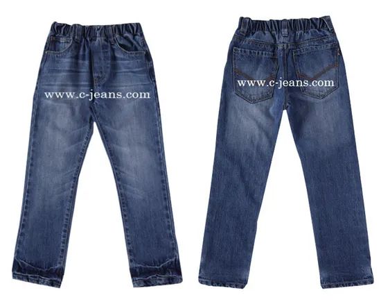 2014 Kid Denim Jeans 10.5oz Straight Unisex Trousers SpringAutumn 1Y - Image 1