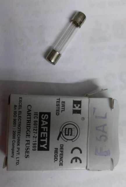 Glass Fuse Rated Current 0.5 A Body Material glass fuse Country of Origin Made in - Image 1