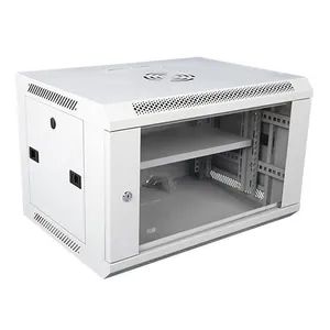 Small Network Mobile Server Rack White Wall Mount Server Cabinet - Image 1