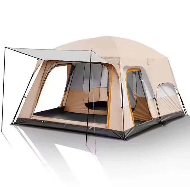 Outdoor camping family tent Multi-person tent  Thick Black Rubber Sunscreen for Cars Quick Automatic Opening - Image 4
