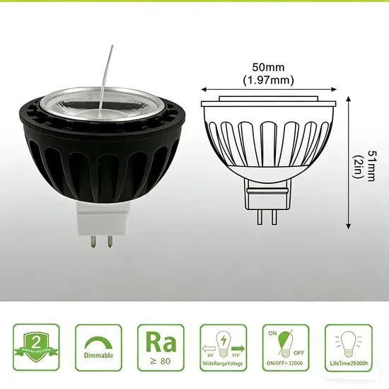 MR16 Rgbcw WiFi Bluetooth Remote Control Bulbs LED Smart Light Control Bulb for Landscape Lighting Fixture - Image 2