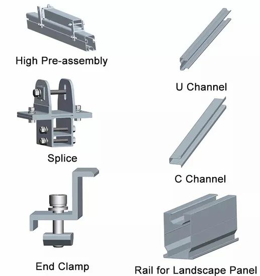 Solar Power Plant Module Mounting Structure Brackets Kit Ground Mounting System Solar Mounting Bracket - Image 2