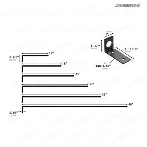Us Local Stock Heavy Duty Gate Lock/Latch Drop Rod Bolt - Image 2