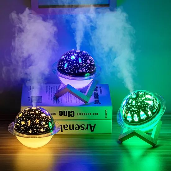 Projection Moon Lamp Humidifier Christmas Projection Diffuser USB Humidifier Industrial Cute Humidifier - Image 5