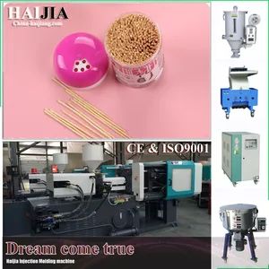 Tooth Pick Injection Molding Machine B Haijiang Origin China Model NO. HJF 200T Specification 7.5T HS Code 8477101090 Trademark Haijiang - Image 1