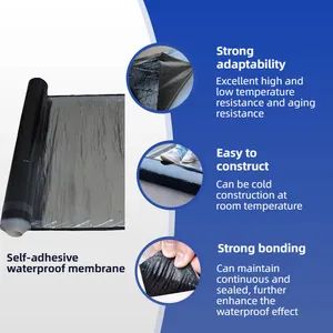 Self Adhesive Sbs Modified Bitumen Asphalt Waterproof Membrane - Image 6