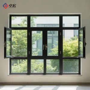 Steel Operable Fire-Rated Window - Metal Fire Window Style Modern Security Rating C Trademark ZHUOHONG HS Code - Image 1