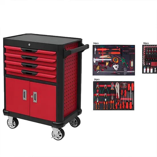 Best Price Drawing Mobile Metal Tool Cabinet Storage Tool Box Cart - Image 2