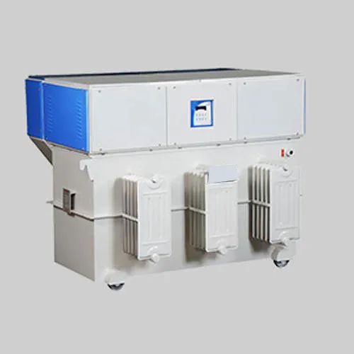 Three Phase Voltage Stabilizer Phase Three phase Input Voltage 440V Efficiency (%) 98% Material Mild Steel Power Source - Image 1