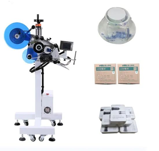 Top and Bottom Labeler Labeling Machine Trademark ZH Origin Yantai Motor Power 1kw Gross Weight 60kg HS Code 8422303090 Driven Type - Image 1