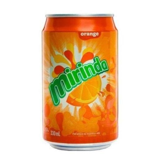 MIRINDA Orange Sparkling Drink 330ml Multipack – 24 - Image 1