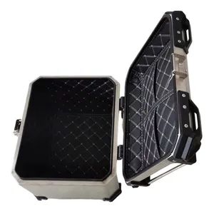 45L Stainless Steel Motorcycle Trunk Tail Storage Boxes Origin China Trademark none Model NO. H-007 Logo Customizable Own Weight - Image 2