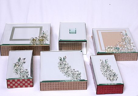 Metal Decorative Jewelry Boxes Color Silver I Deal In New Only Usage/Application Home Jewellery Box Material Metal Country of Origin Made in - Image 1